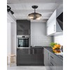 EAPUDUN Semi Flush Mount Ceiling Light, 2-Light Modern Light Fixture