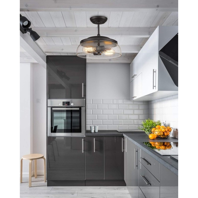 EAPUDUN Semi Flush Mount Ceiling Light, 2-Light Modern Light Fixture