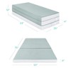 Best Choice Products 4in Portable Full-Size Mattress, Folding Mattress Topper