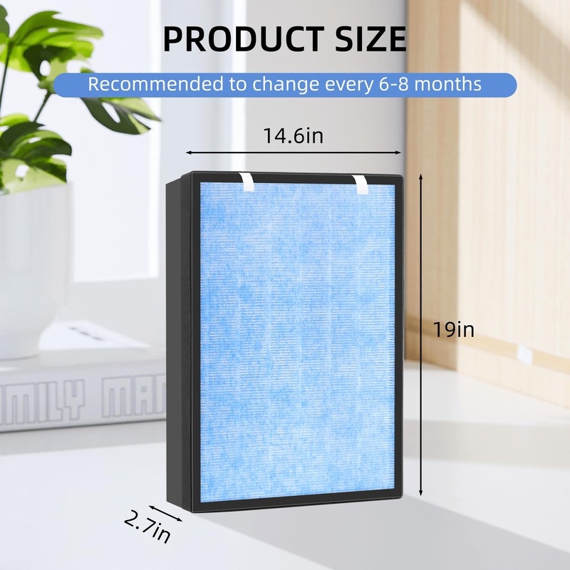 APPLIANCEMATES HSP002 Replacement Filter for Hathaspace Air Purifier HSP002, 4-in-1