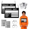 2Sets Halloween Prisoner Costume Accessories Set for Men Women Jail