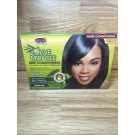 African Pride Olive Miracle African Pride Deep Conditioning No Lye Regular Relaxer System
