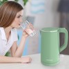 COOKTRON 1.7L Electric Kettle Quiet, Double Wall Hot Water Boiler
