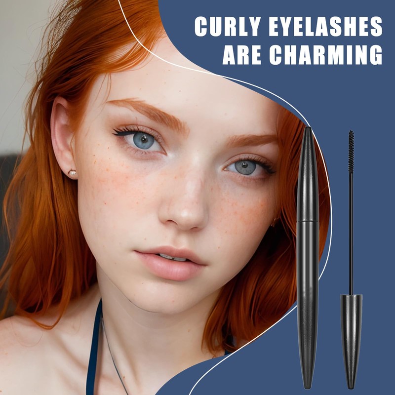 Waterproof Smudge-Proof Black Mascara for Sensitive Eyes, Hypoallergenic, Lengthening &