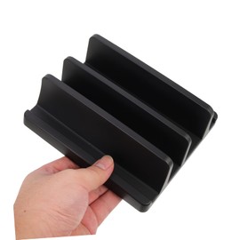 jojofuny Vertical Laptop Stand Double Slot Plastic Holder for Desk Compact Storage for Home Office and Study Room Convenient and Practical Design for Laptop Accessories