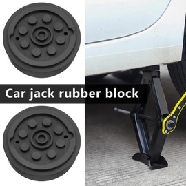 OTOTEC 4pcs 52mm Horizontal Hydraulic Car Jack Rubber Block Trolley Jack Rubber Suitable for Most Cars Rubber Jack Pad Jack Stand Pad Black