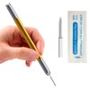 Microblading Pens 3 Piece Golden Dual Purpose Light Manual Tattoo