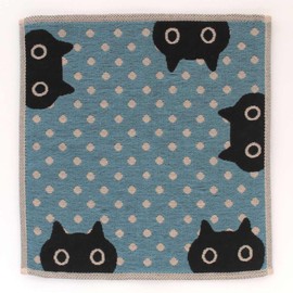 Atsuko Matano 000119-001 Triple Gauze Handkerchief (Blue) [100% Cotton] Women's Gauze 9.8 inches (25 cm)