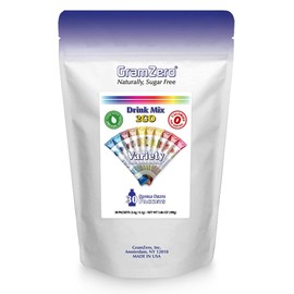 GramZero 2GO Sticks - Variety Pack, Zero Calorie Sugar Free Drink Mix, Stevia Sweetened, Great For Nutrition Club Loaded Tea To Go Kits