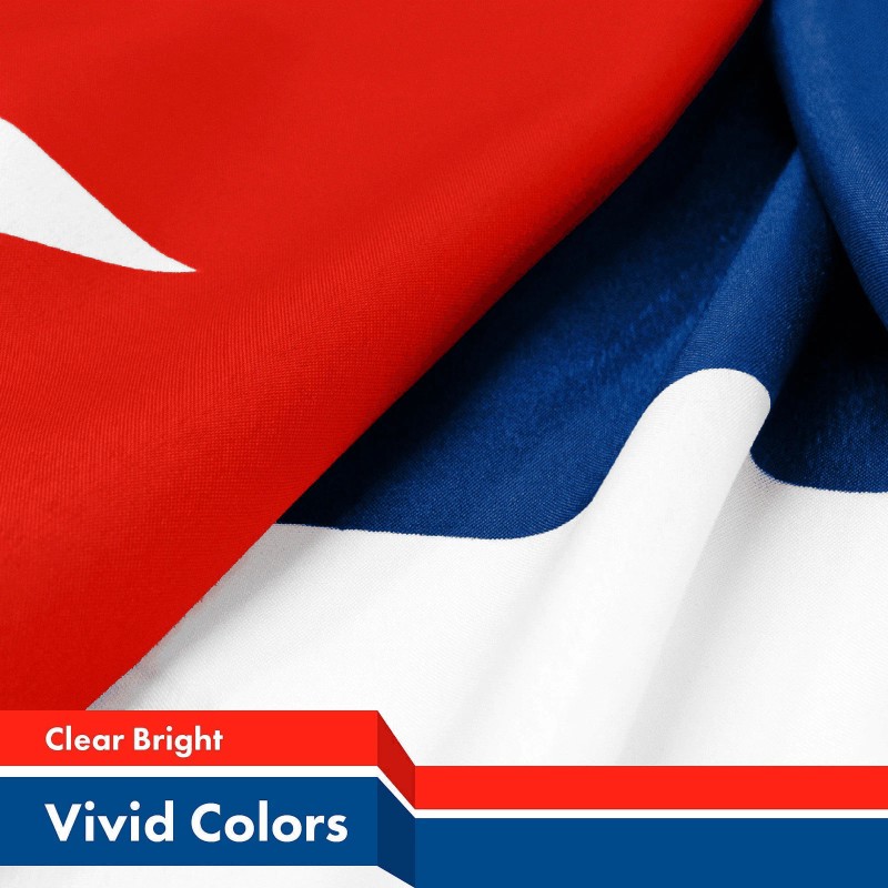 G128 Cuba Cuban Flag 3x5 Ft 5Pack 150D Printed Polyester