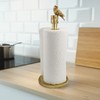 Paper Towel Holder Countertop, Gold Paper Towel Stand with Bird