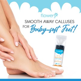 Flowery Foot File Easy Peel Pro Pad, Disposable Replacement Adhesive Pad for D-Files - Combo Pack 24 pcs