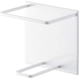 Yamazaki 5508 Magnetic Tube & Bottle Holder, Large, White, Approx. W 4.3 x D 3.2 x H 4.3 inches (11 x 8.2 x 11 cm), Tower, Floating Storage, Shampoo, Body Soap Holder