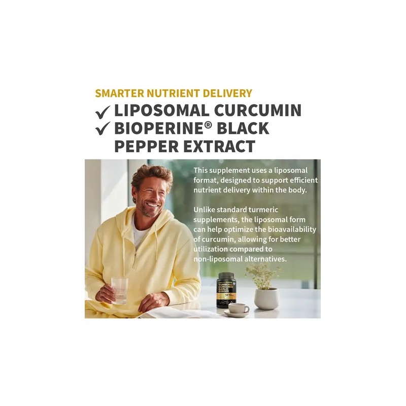 Suplemento Nutricional Cúrcuma Liposomal MedChoice 120 Cápsulas