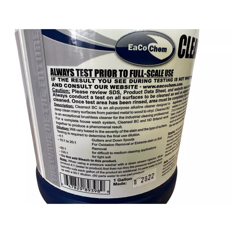 EaCo Chem Cleansol BC - Brushless Oxidation and Soil Remover