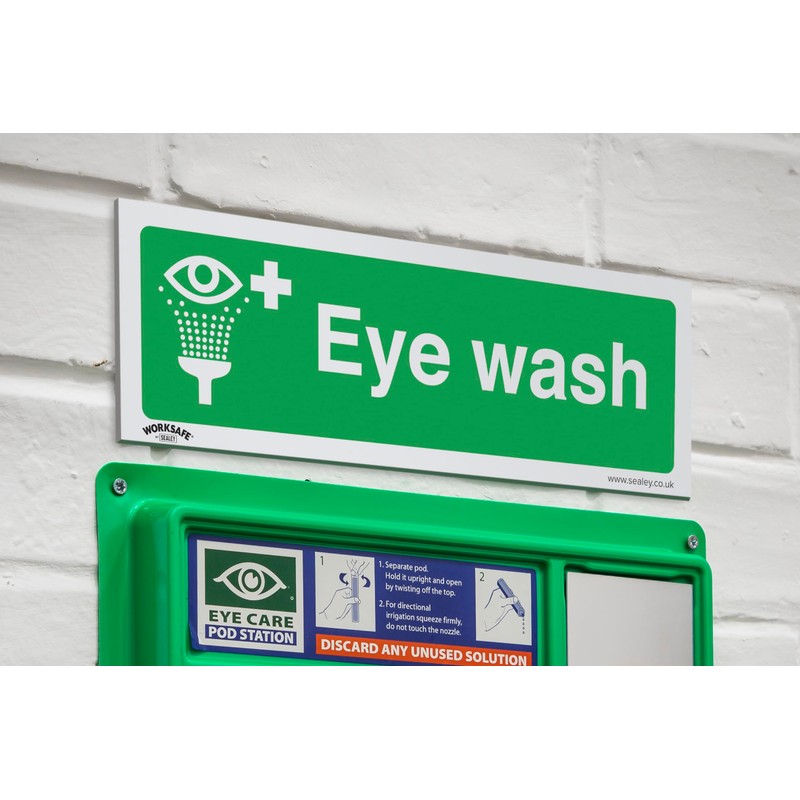 Safe Conditions Safety Sign - Eye Wash - Rigid Plastic