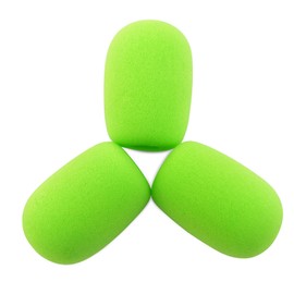 LEFXMOPHY A40 Pop Filter Replacement for Astro A20 A30 A40 A50 A40TR Gaming Headset Microphone Foam Windscreen Green Mic Cover, 3-Pack