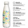 KollyKolla Stainless Steel Drinking Bottle, 500 ml, 3D Print Drinking