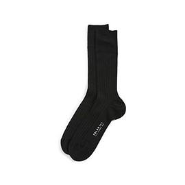 FALKE Men No. 2 Finest Cashmere socks, 1 pair, UK size 5.5-6.5 (EU 39-40), Black, cashmere mix - Finest cashmere, hand linked and shape, warm and exceptionally soft