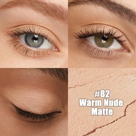 IATMOMOD Nude Beige Matte Cream Eye Shadow Stick Makeup for Women, Nude Beige Matte Eyeliner Pencil Eyeshadow Brightener Stick for Eyes, Waterproof Eyeshadow Applicator Blendable sombras para ojos 82#