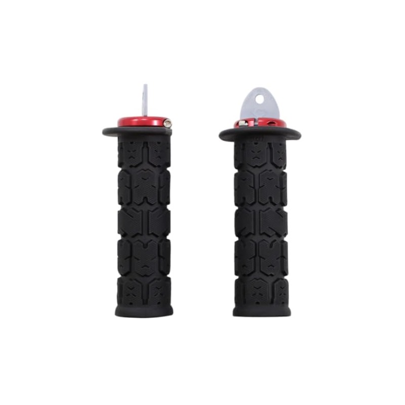 ODI Black & Red Rogue Lock On Grips for ATV's