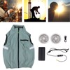 Cooling Vest 3 Speeds Sunscreen Sleeveless Breathable Lightweight Air Conditioned
