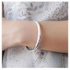 MUNSKT Sterling Silver Adjustable Silver Plated Smooth, Suitable For Women's