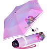 Knirps children's compact umbrella with reflective trim.