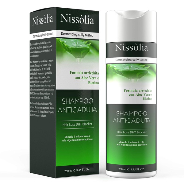 Shampooing revitalisant d'automne pour cheveux abîmés et abîmés - DHT biologique pour hommes et femmes à base d'aloe vera - Extraits de biotine et de plantes hautement sélectionnées