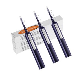 VANDESAIL 3PCS LC One Click Cleaner, LC Fiber Cleaner Pen, LC/MU 1.25mm Ferrule Connectors Fiber Cleaner Endface Fiber Optic Cleaning Pen with Cleans Over 800 Times