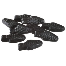 Deine Naschbox | Salt Liquorice Fish Extra Strong | 500 g Refill Bag | Minimal Packaging 100% Recyclable - Bulk Pack - Gelatine-Free Strong Liquorice