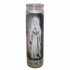 Santa Muerte White Devotional Candle, Tall Size, Unscented, 9.96 x