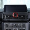 DIYUCAR Aluminium Alloy Car Centre Control Dashboard Compass Ring Decorative