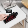 Projection Alarm Clock, Digital Clock with 320°Rotatable Projector on Bedroom