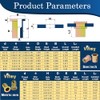 Kit de 230 tuercas de remache métricas, M3-M12, chapado en