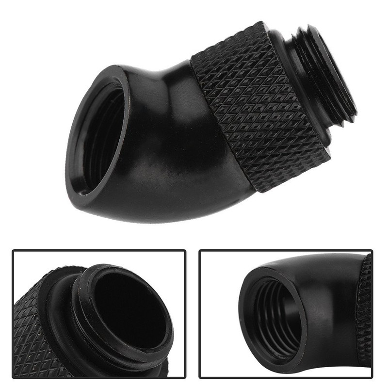 Richer-R G1 / 4 Inch Thread Adapter, Brass 45 Degree