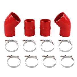 Red Silicone Intercooler Boot Kit Compatible with 1994-2002 Dodge Ram Cummins Pickup 5.9L Diesel