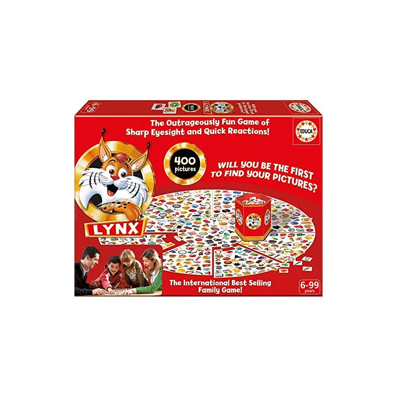 Educa Lynx 400 Images Observation & Attention Game - Family