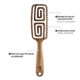 Yao Vented Brush Mini – Curly Scalp Hair Brush for Curly Thin Short Dry Wavy Wet Hair with Flexible Design for men, women, and kids Portable size