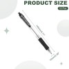 M&G Ballpoint Pen 0.5mm, 12pcs Retractable Fine Point Black Ink