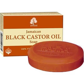 Madina Jamaican Black Castor Oil Soap [Pack of 2 - Orange - 3.5 oz.]
