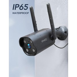 GNCC Outdoor Camera, 2K Cameras for Home Security Outside, Home Security Cameras, Motion Detection, Color Night Vision, 24/7 Recording, 2 Way Audio, Waterproof, Cloud & Local, Plug-in, APP Control