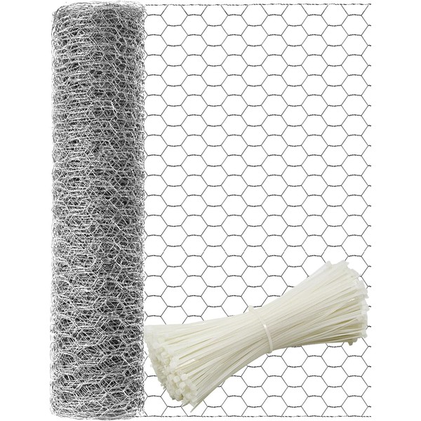 16in x 82ft Chicken Wire, TOYPOPOR 40cm x 25m Poultry