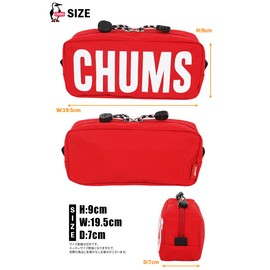 CHUMS CH60-3586 Recycled Chum Pouch, Pen Case, Cosmetics, B005: Brown, CH60-3586