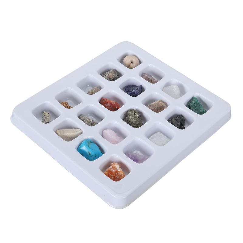 20pcs Rock Stone Colletction Kit for Boys Girls Exquisite Science