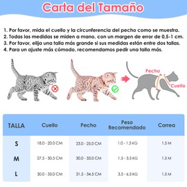 SlowTon Arnes Gato Antiescape, Ajustable Arnés con Correa 150CM para Gatos 1Kg-7.5Kg Mediano y Pequeño Grande, Reflectantes de Tela de Malla Suave y Transpirable para Caminar, Entrenar (Rojo-Azul, M)
