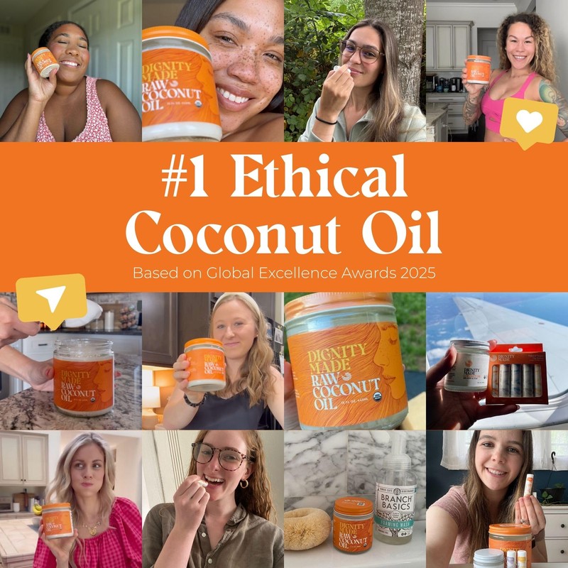 Raw Organic Coconut Oil for Skin, Hair & Cooking -