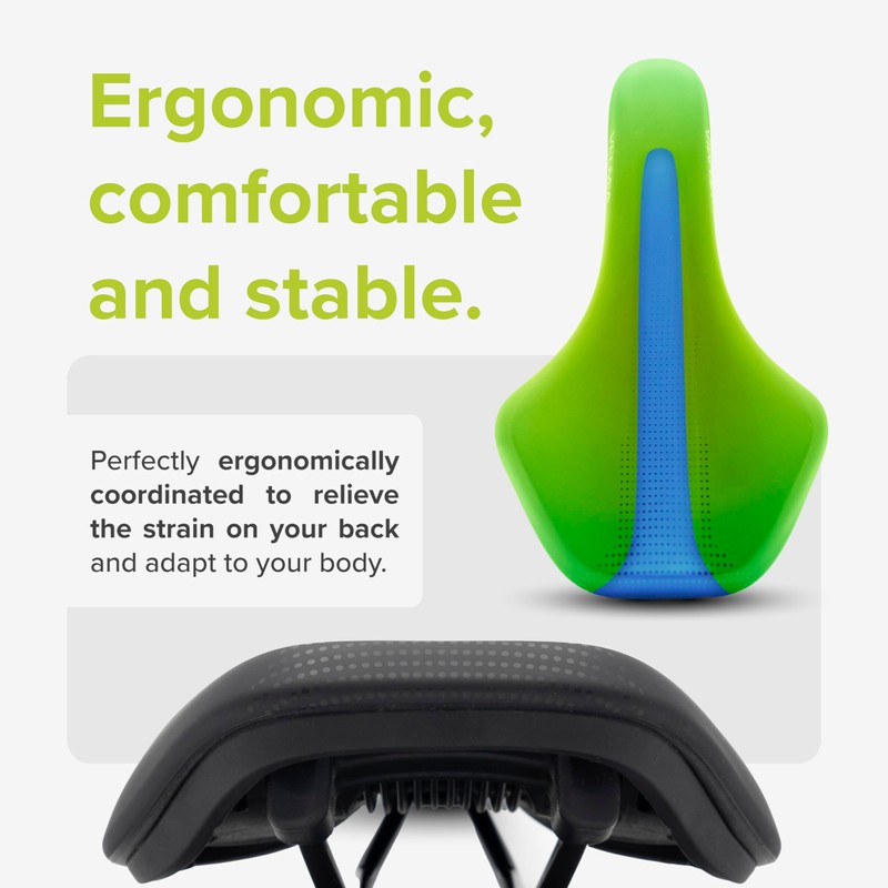 VELMIA Bicycle Saddle 100% Waterproof, Seamless & Ergonomic Design -