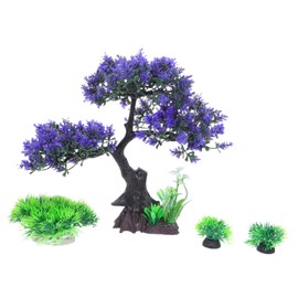 CORHAD 1 Pack Artificial Aquarium Plants Lifelike Freshwater Aquarium Decorations Fish Tank Turtle Tank Accessories Grass Plants