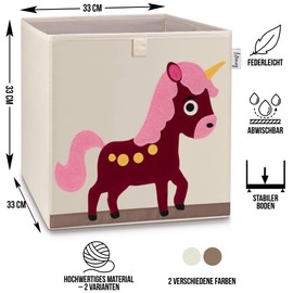 Lifeney Children's Storage Box I Practical Storage Box for Any Nursery I Kids Play Box Cute Toy Box I Basket for Storage of Kids Toys